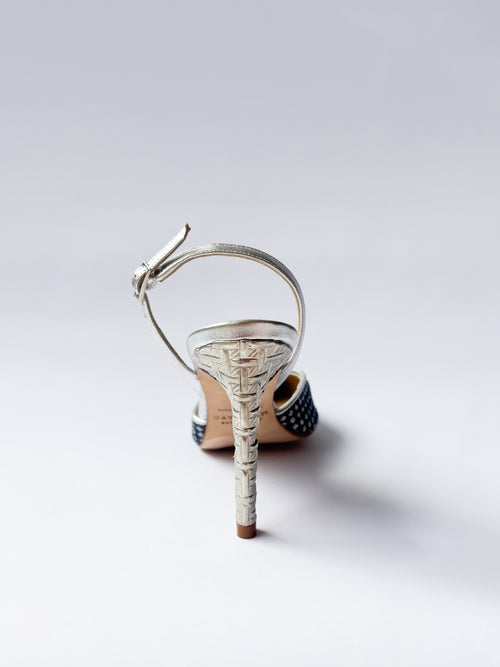 ANTE METALICO MARFIL CON FLOR T/NACAR