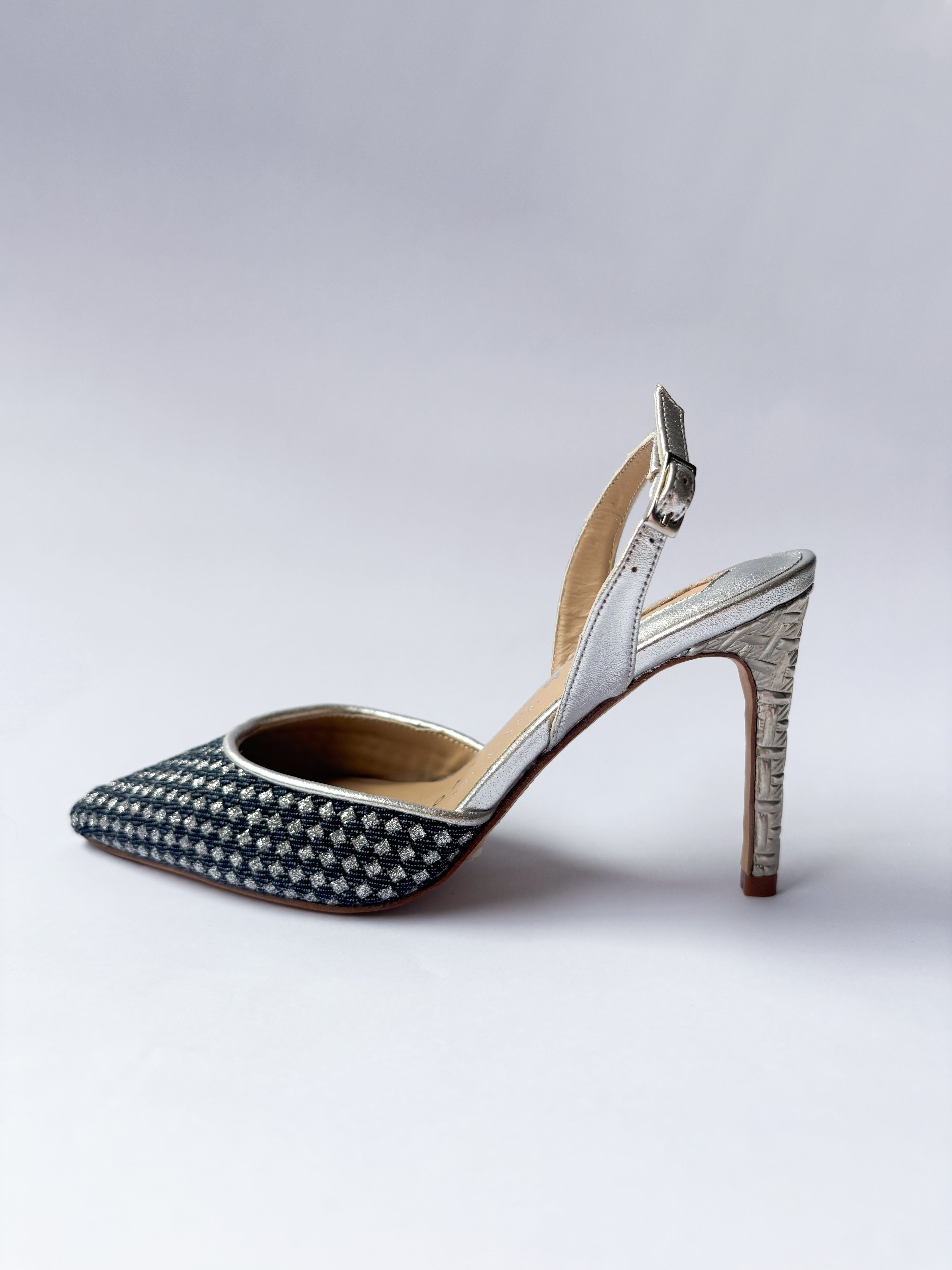 ANTE METALICO MARFIL CON FLOR T/NACAR